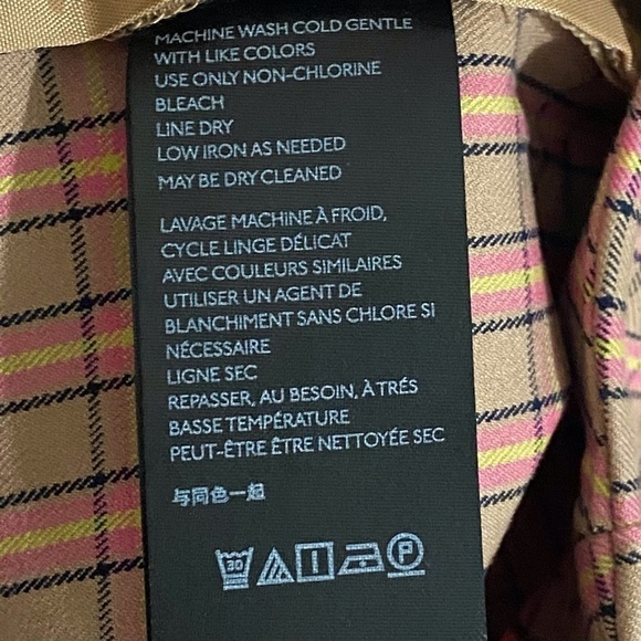 Anthropologie Essential Slim Plaid Stretch Pants - Picture 6 of 7